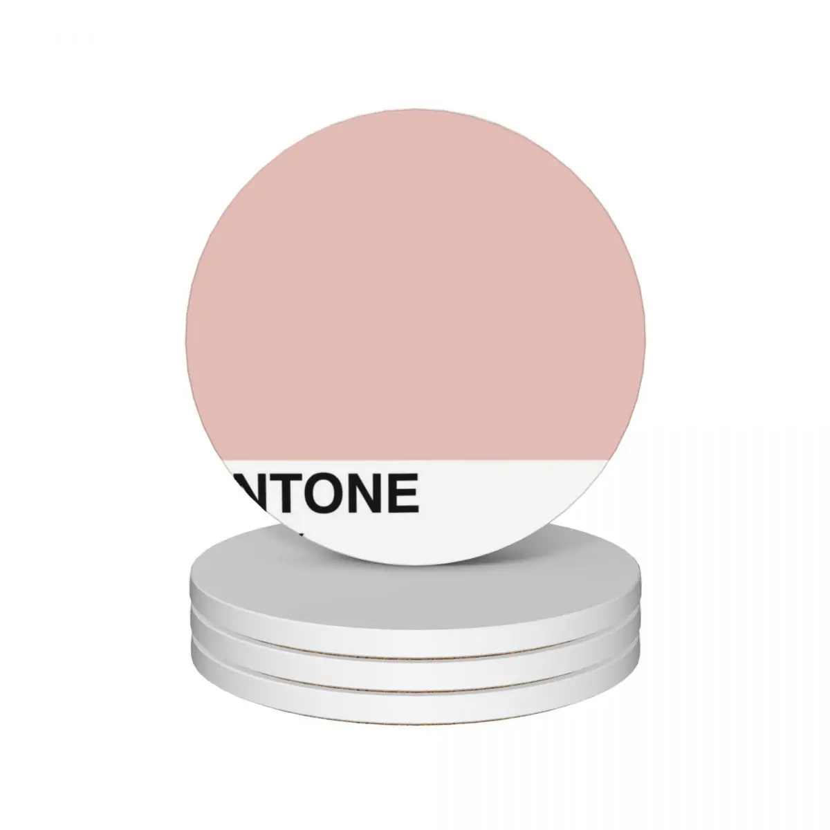 

Pantone - Rose Ceramic Coasters (Set of 4) coffee cup stand custom Coasters