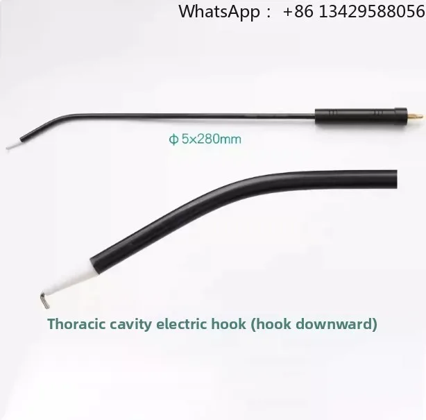 Ceramic Tip Curved Laparoscopic Hook Spatula Blade Needle Thorax Operating Accessory