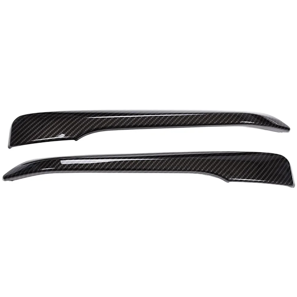 

Front Bumper Fog Lamp Trim Molding Strips For BMW X1 F48 2016 To 2018 Car Styling Accessories Glossy Black Carbon Look Decor