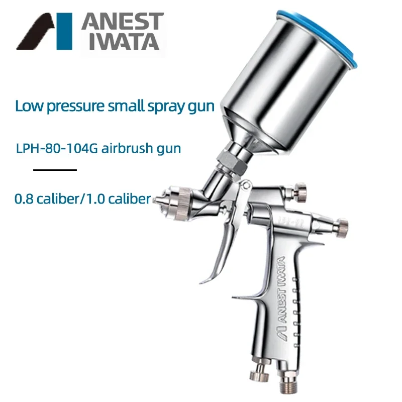 original autentico pequeno reparo pistola shiota lph80 pot de aco inoxidavel 08 10 calibre 125ml 01