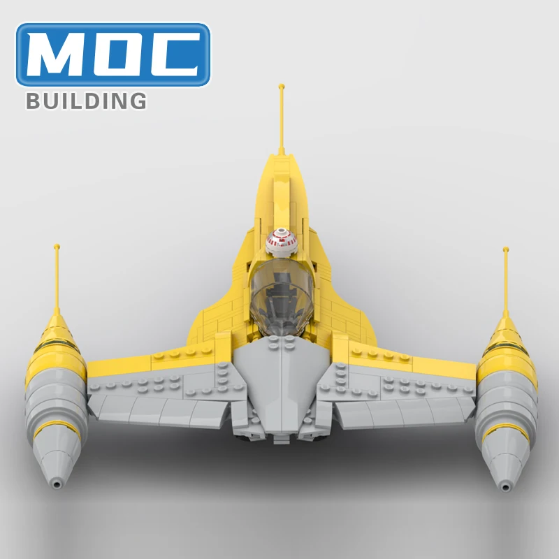 MOC Space Wars N-1 Fighter Building Blocks Set For Naboo Royal StarShip UCS SW Battle Airplane Bricks Model Toys Kids Gifts