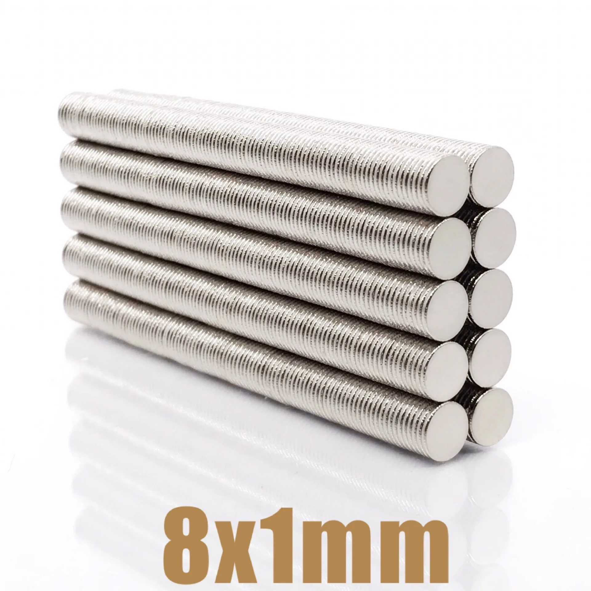 20/50/100/200/500/5000pcs 8x1 Super Powerful Strong Bulk Round NdFeB Neodymium Disc Magnets 8x1 mm Dia N35 Rare Earth Magnet 8*1