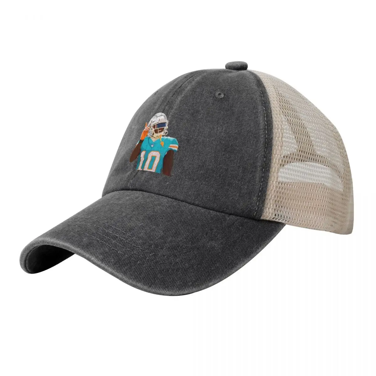 

Tyreek the Dolphin Cowboy Mesh Baseball Cap derby hat Snapback Cap New In The Hat Mountaineering Mens Women's