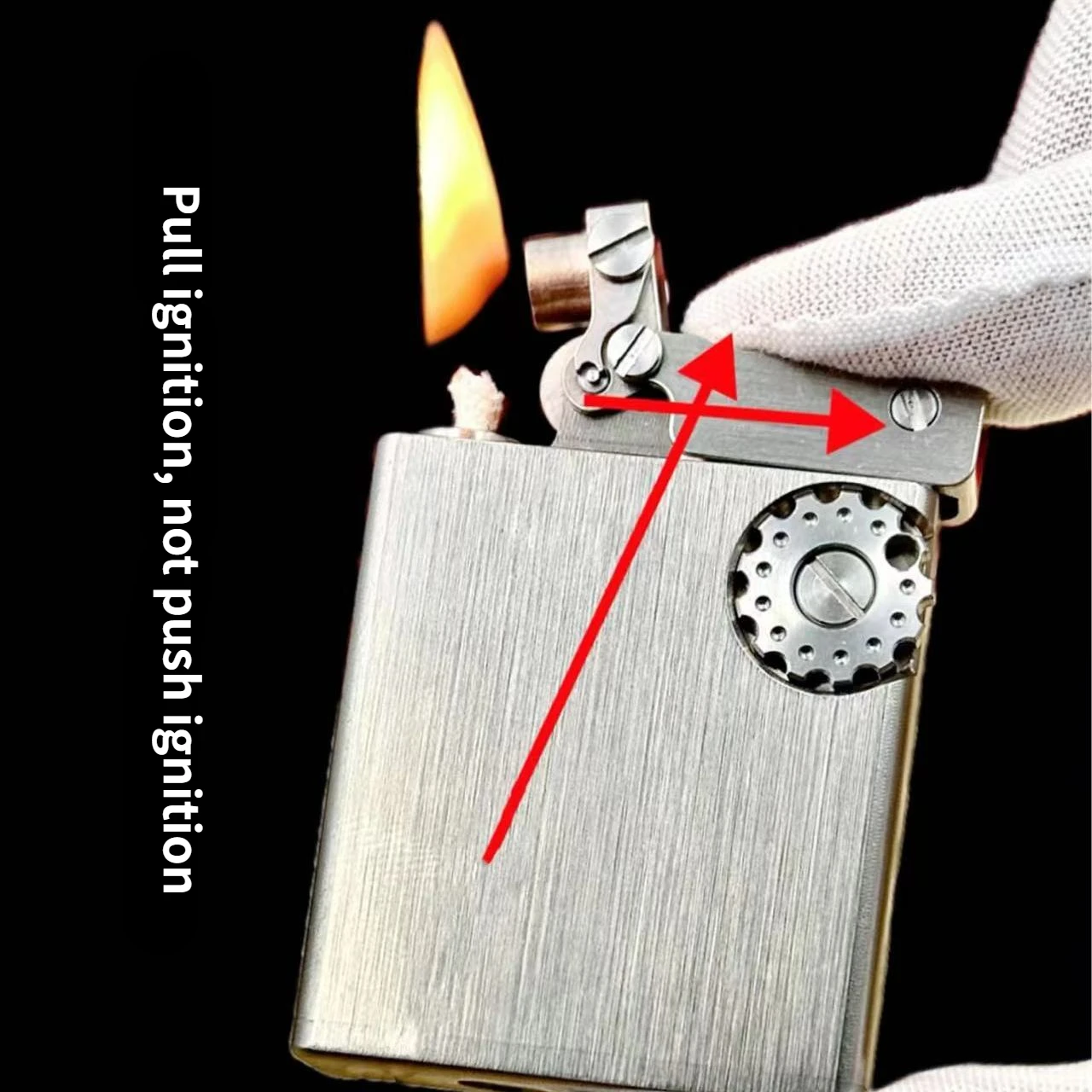 New Classic Durable Kerosene Lighter Titanium Alloy Kowtow Machine First and Second Generation High-end Lighter