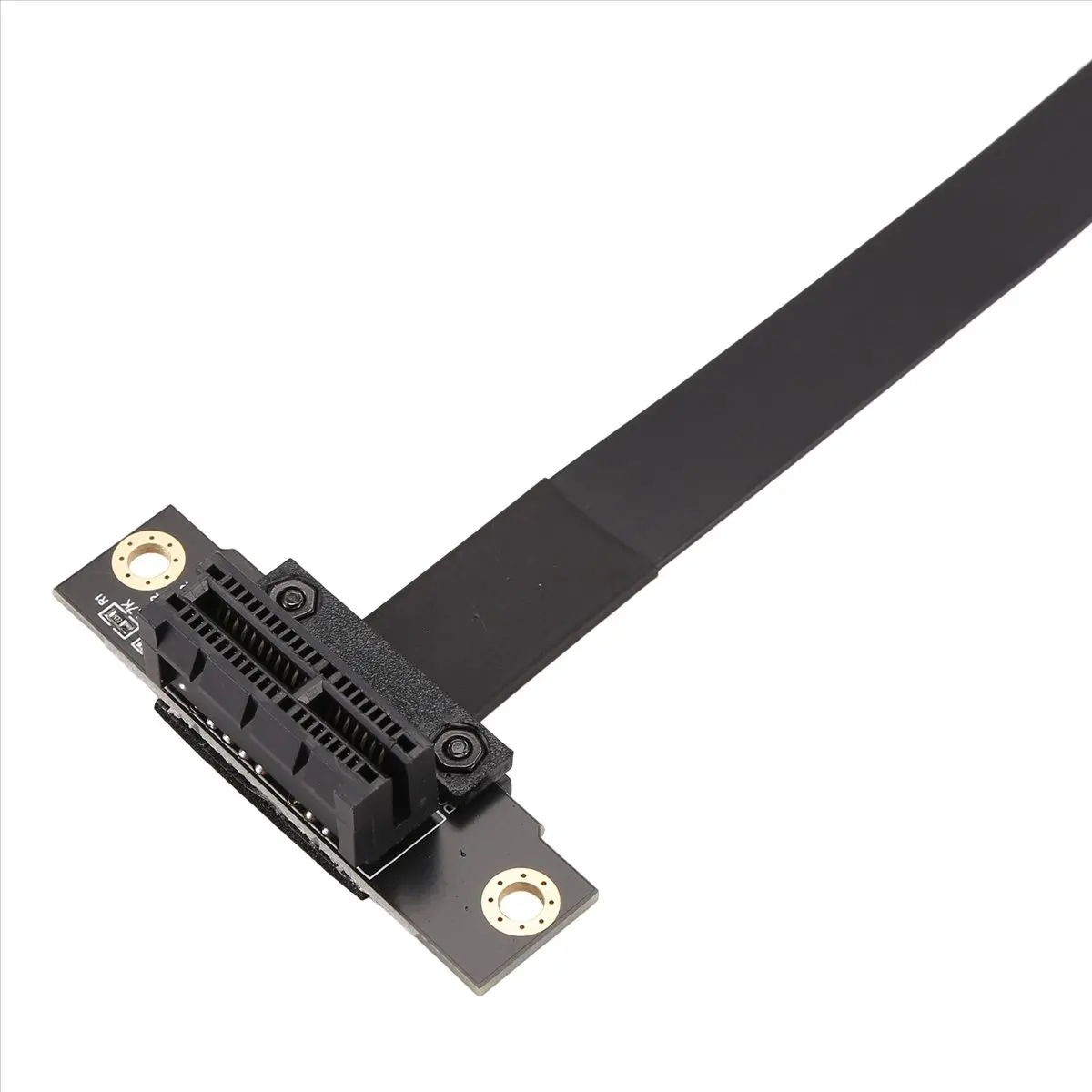 High-quality PC accessories in Stock PCIE Cable Dual 90 Degree Right Angle PCIe 3.0 X1 to X1 Cable 20cm