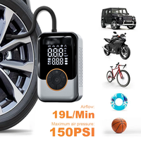 Portable Air Pump Wireless Car Tire Inflator Electric Air Compressor LCD Display Air Injector For Bike Car Motorcycle Tyre Ball