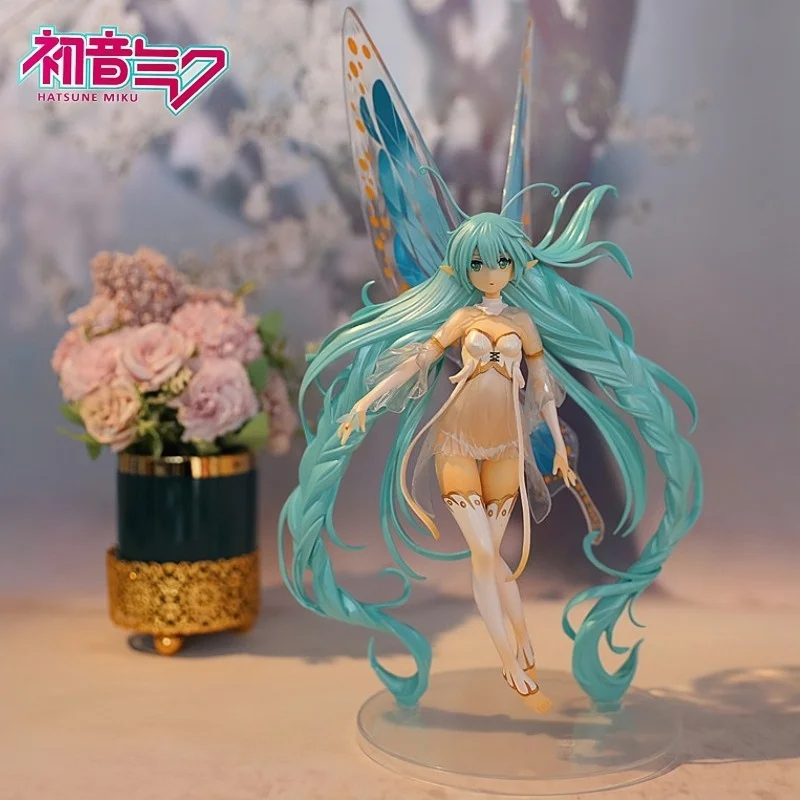 

Hobbybeat Original 35cm Hatsune Miku Butterfly Girl Anime Figure Statue Collectible Model Decoration Figurine Doll Toy Girl Gif