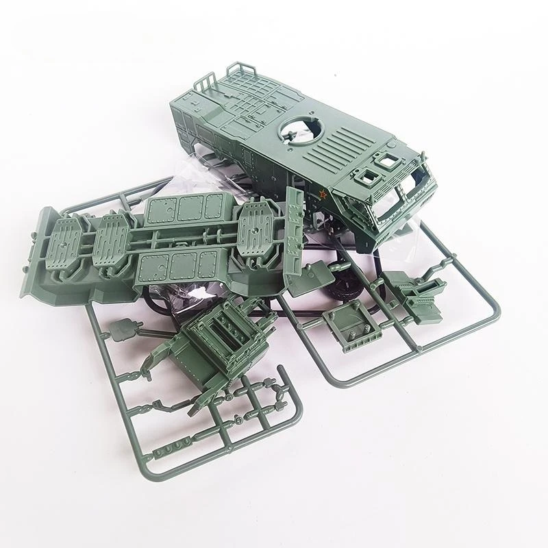 4D 1/72 نموذج Hongqi-17A نظام صواريخ الدفاع الجوي لعبة عسكرية سيارة دخول مستوى الغراء الحرة لعبة التجميع السريع #2