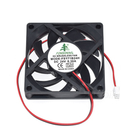 Brand New 7015 DC Brushless Cooler FSY71B24H For FONSONING 24V Two Wires 0.30A Square Cooling Fan