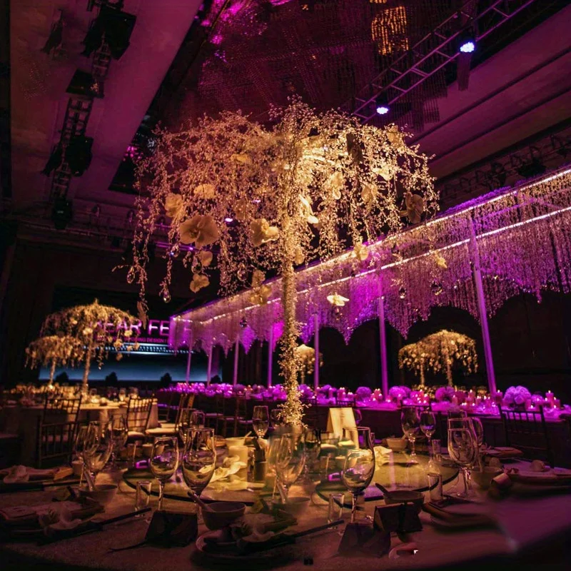 1.2m Crystal Beads Wedding Hotel Decoration Diamond Pearl Rattan Holiday Decoration Home Decoration Party Supplies
