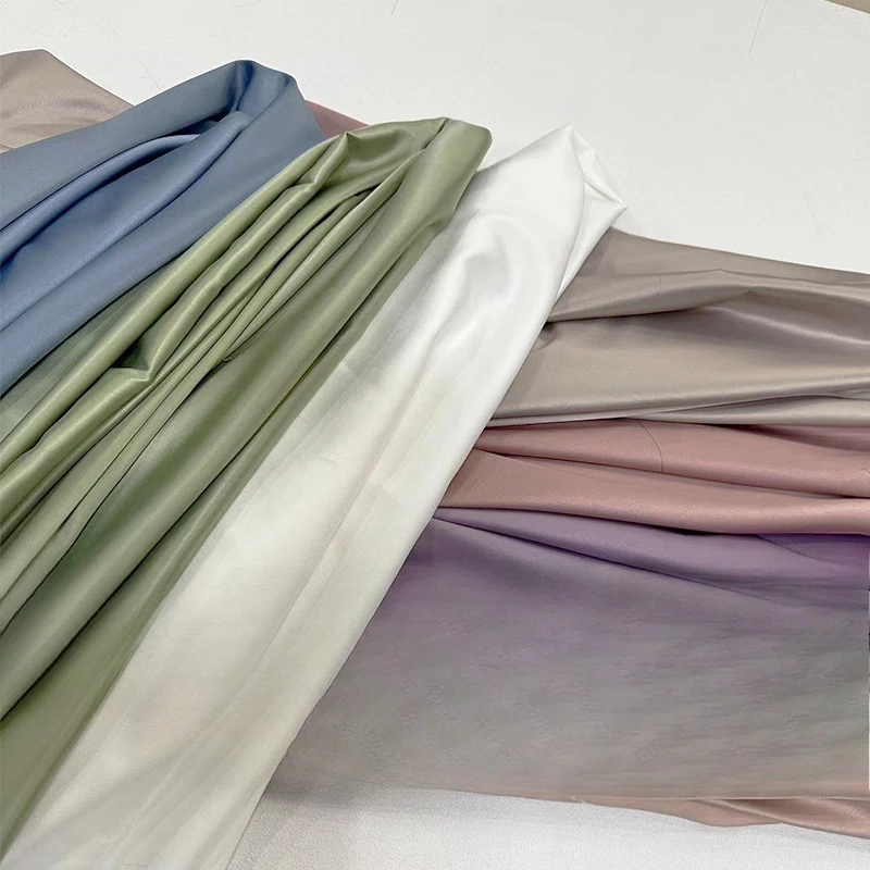 High-density Matte Elastic Color Ding Clothing Fabric DIY Shirt Dress Hanfu Imitation Silk Satin Cloth Background Cloth