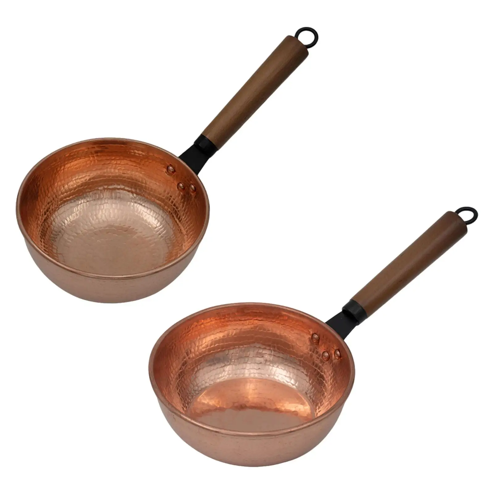 Sauce Pan Copper Pot Easy Cleaning Butter Warmer Wamer Pan Multifunctional Wood