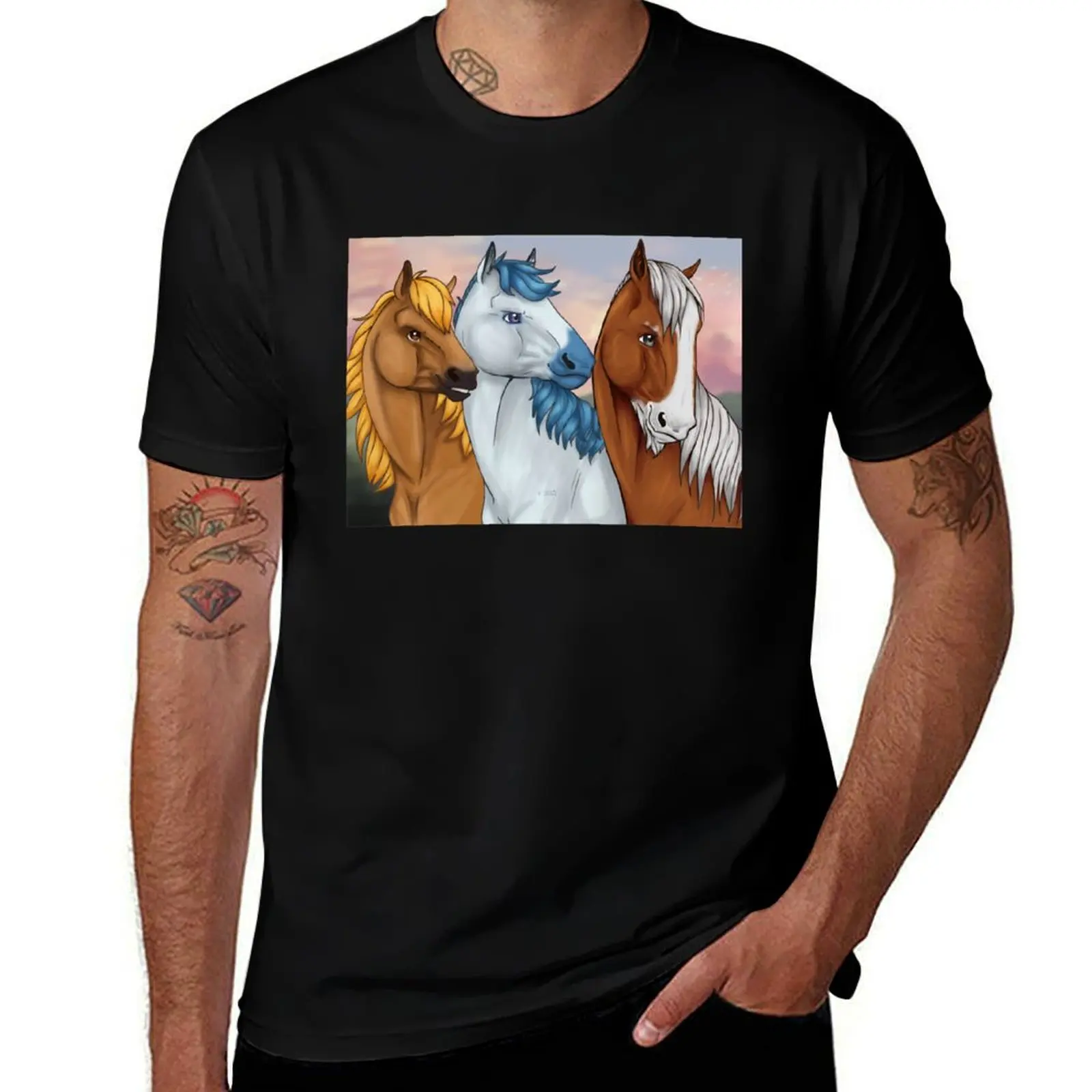 

Футболка Star Stable Guardian Horses, футболка на заказ, дизайнерская футболка для мужчин