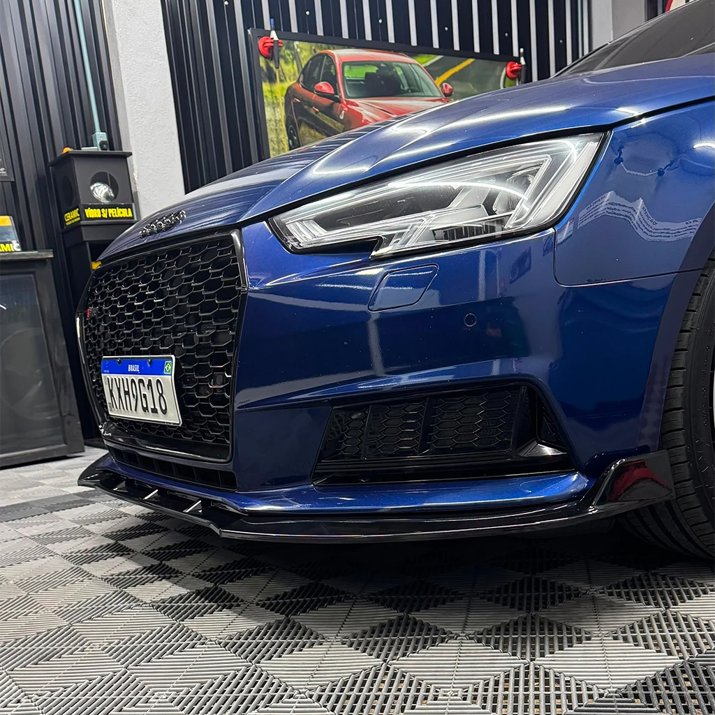 Car Front Bumper Splitter Lip Diffuser Body Kit Spoiler Guard For Audi A4 B9 QUATTRO 2015 2016 2017 2018 2019