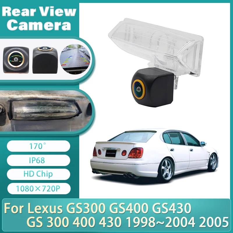 HD CCD 1080*720 Car Parking Camera Rear View Reversing Back up Camera For Lexus GS300 GS400 GS430 GS 300 400 430 1998~2005