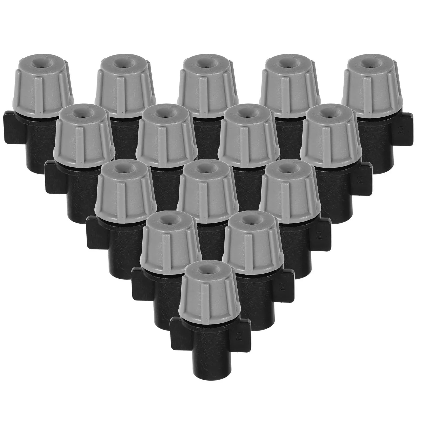 

50 шт. регулируемых капельных эмиттеров-распылителей из полипропилена для сельскохозяйственного наружного полива, насадки для капельного орошения