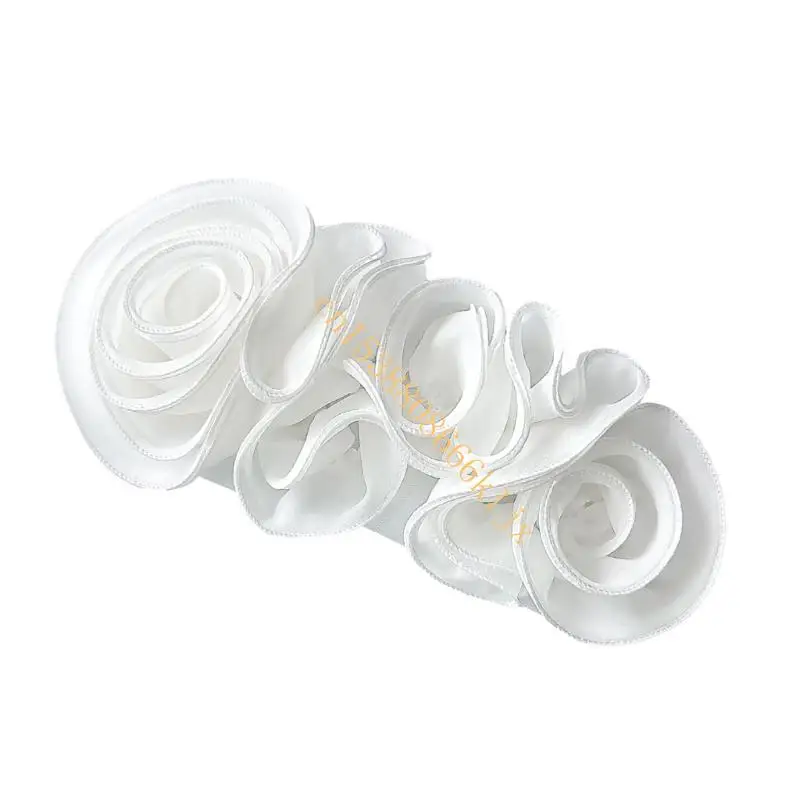 

3D Ruffle Flowe Appliques Materials Material