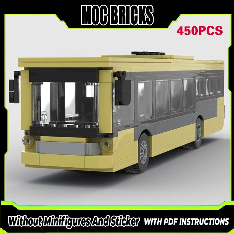 

City Car Model MOC Building Bricks S 415 LE Business Netherlands Bus Modular Technology Gifts Holiday Assemble Children Toy Suit