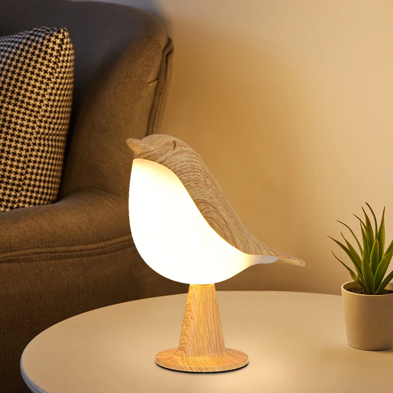 

Pop LED Magpie Night Light: Touch Control, Hanging Design, Table Lamp, Portable. Suitable For Bedrooms, Living Rooms, Weddings.