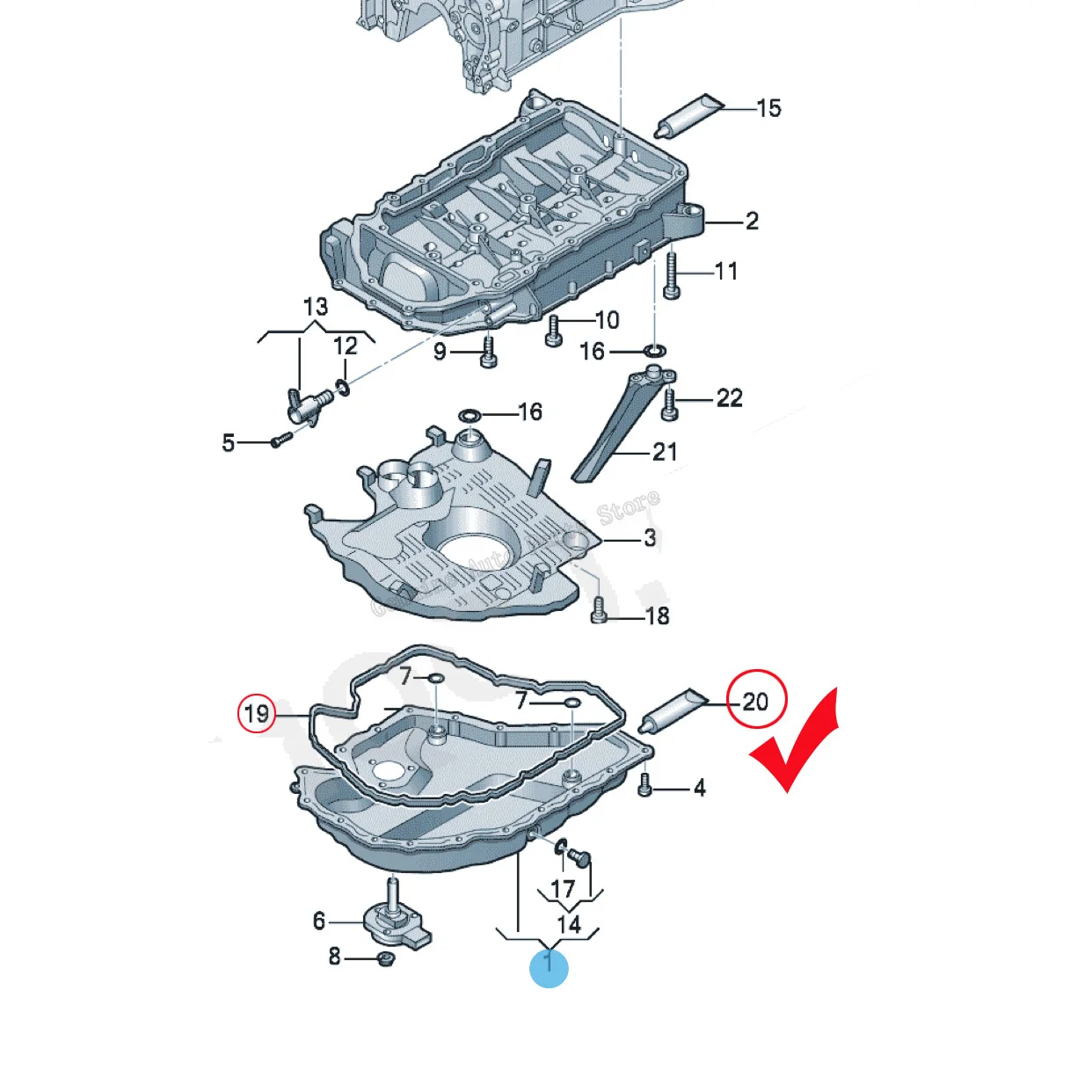 アウディ用オイル廃棄物トレイ、改善オイルパン、すべてのアルミニウム合金、06k103600r、a1、a3、q2q3、tt、vw Golf mk7、gti、Shiantiuan 06k 103 r