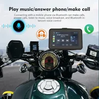 2025/5 Inch Motorcycle Carplay GPS Navigation CarPlay/Android Auto, IPS Touchscreen IPX7 Waterproof, Carplay Screen for Motorcyc