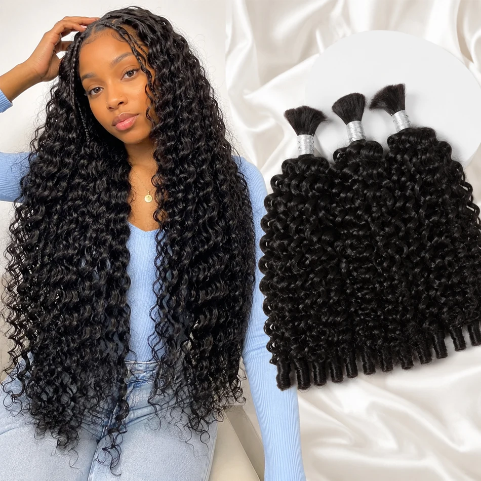 Hair Care Curly Hair - Cabelo Humano 16A para Tranças Boho,