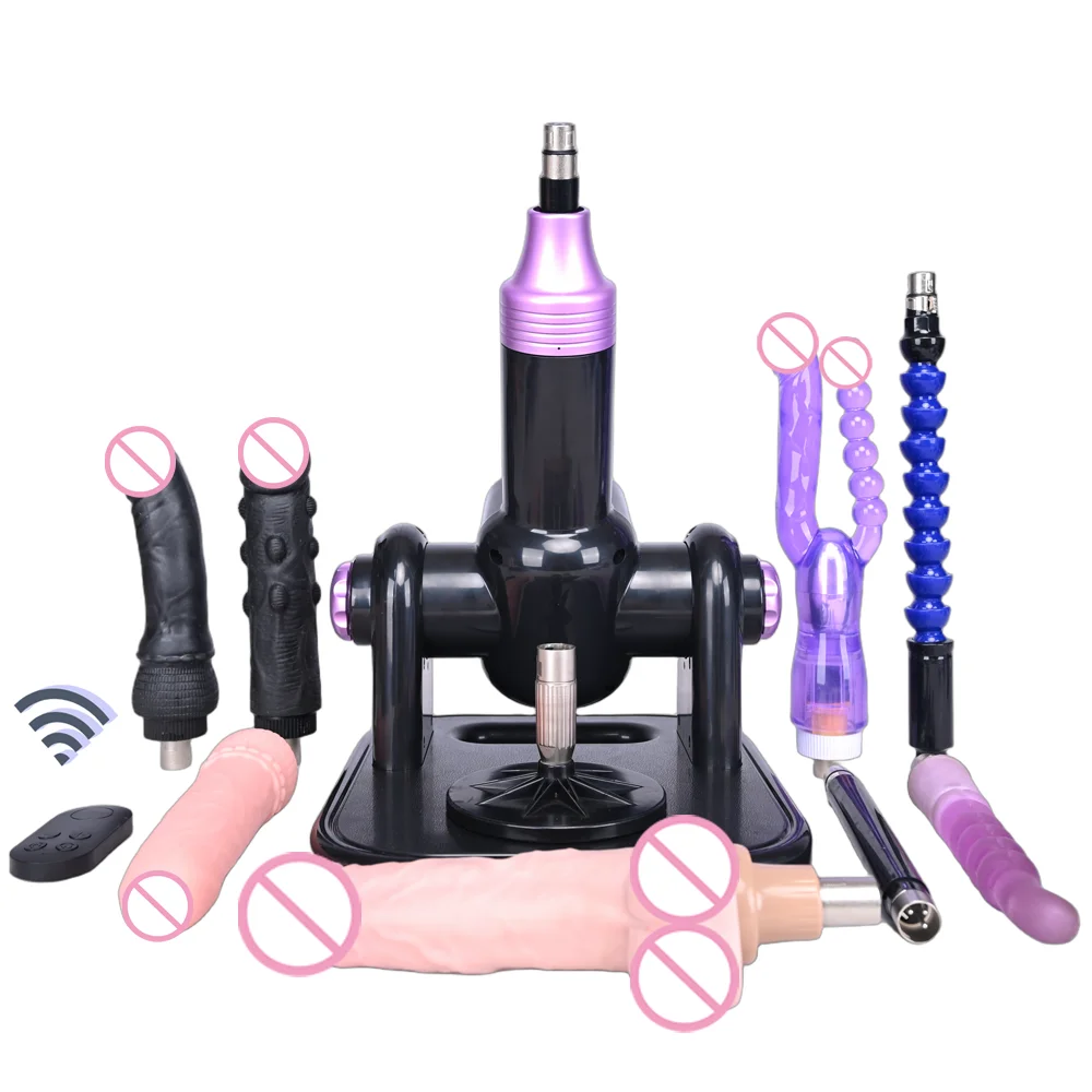 Sex Machine for Woman Adjustable Masturbating Pumping with different Accessories A8 60W Sex machine Gun for Men wireless machine