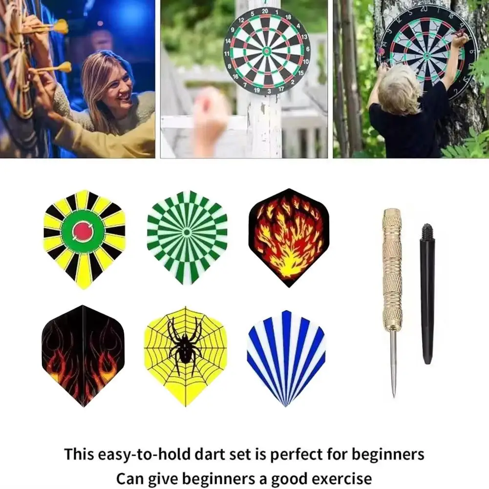 

18 шт./компл. профессиональной комбинации дартс со стальными наконечниками и повышенной точностью, подходящей для тренировок и соревнований Q9S6