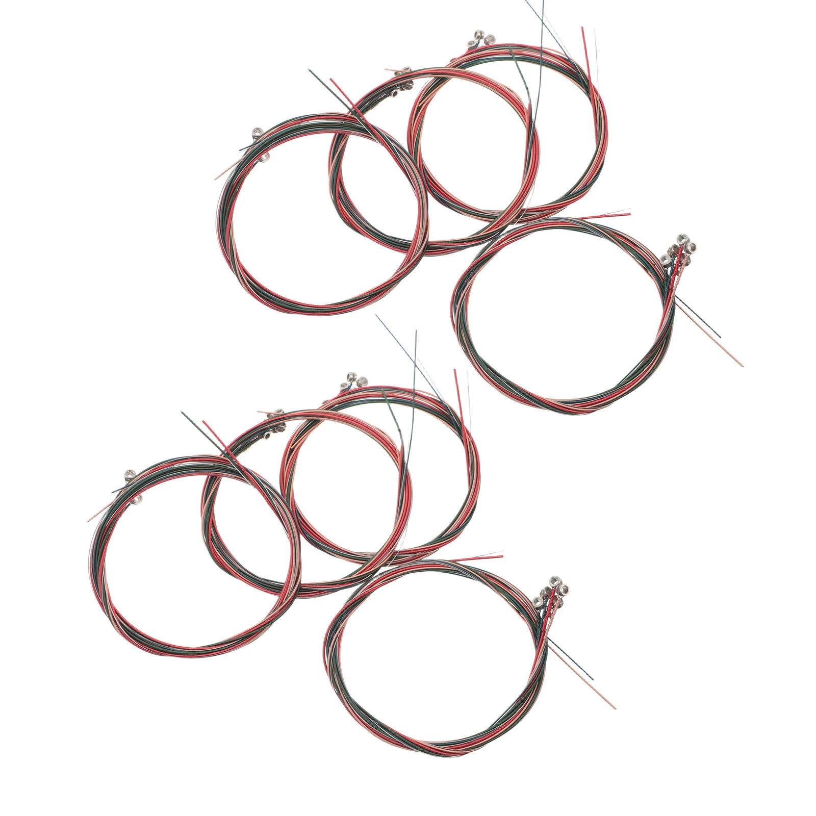 

8Sets Colored Acoustic Guitar Strings Steel Replacement Set for Beginners Performers Reliable Maintenance Tools Vivid Visual