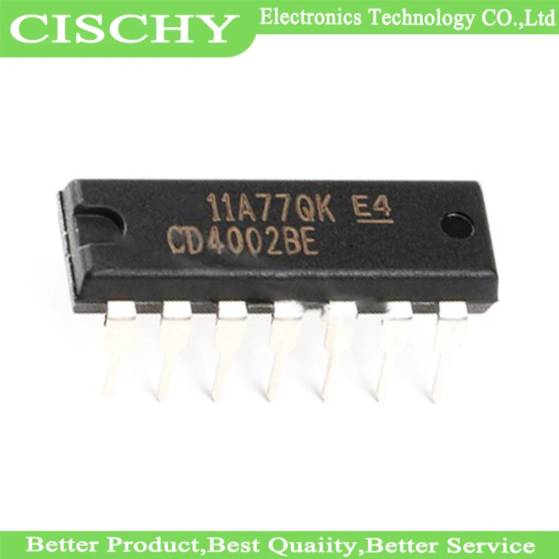 5pcs/lot CD4002BE CD4002 DIP-14 In Stock