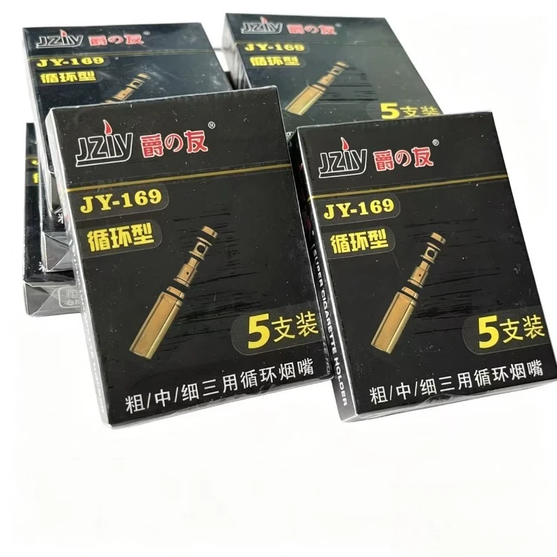 4/8 Boxes New Design Men's cigarette holder filter tip Washable Reusable Tar Filtration Reduce Tar Tobacco Cigarette filter view 2