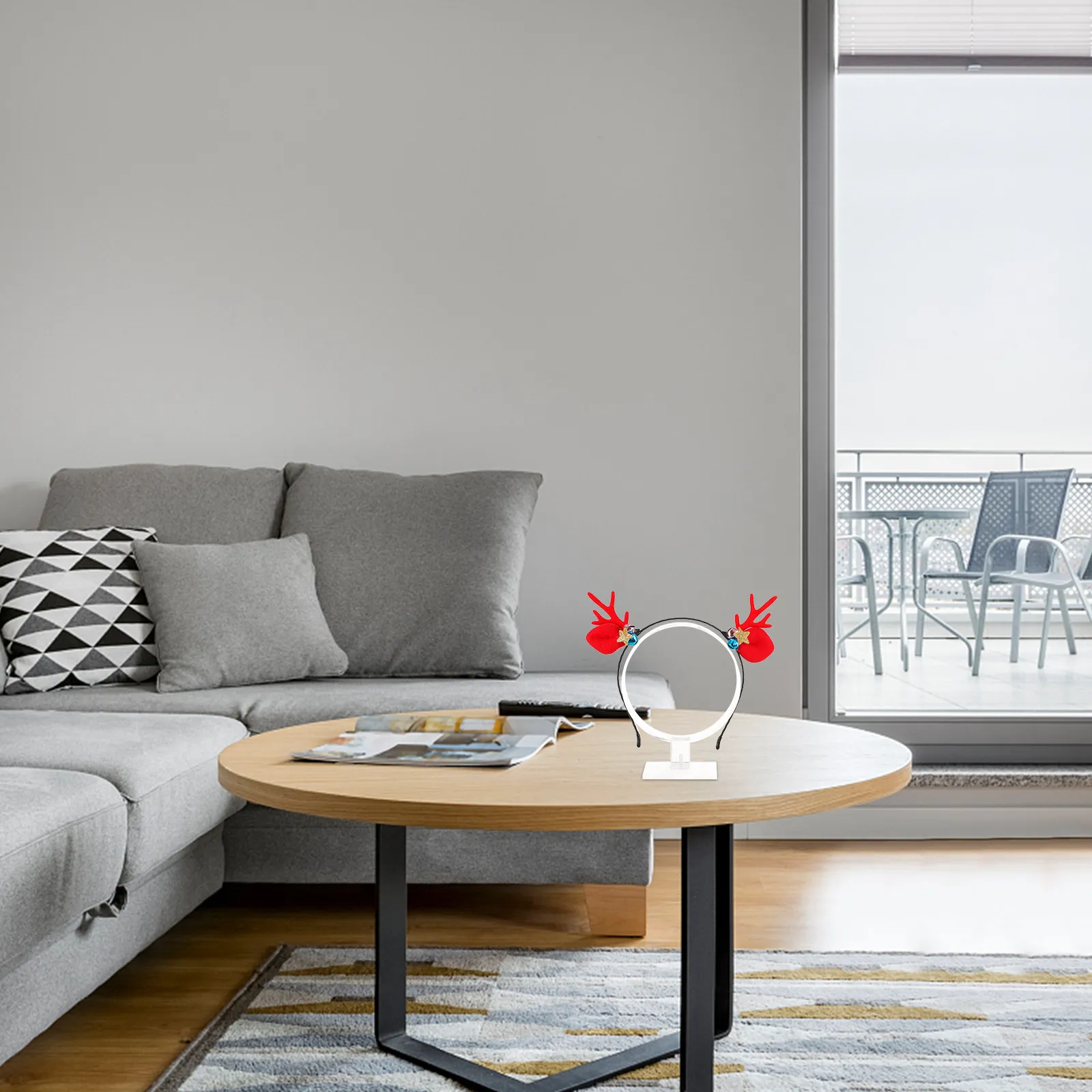 

Круглая акриловая подставка для ободков для девочек, держатель для заколок, органайзер для головных уборов, подставка для демонстрации аксессуаров для волос