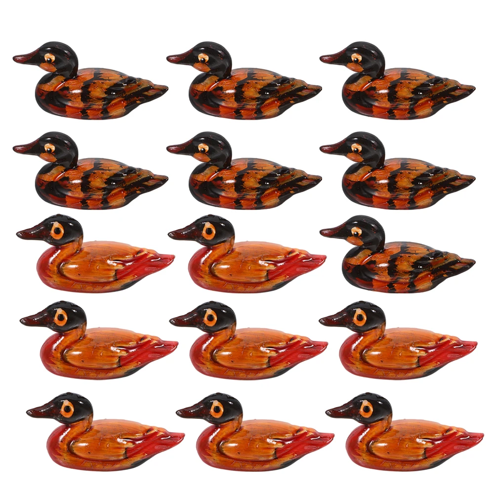 

8Pairs Feng Shui Duck Decorative Resin Sculpture Hand Carved Mini Ducks Wedding Tabletop Home Decor Mini Duck Statues