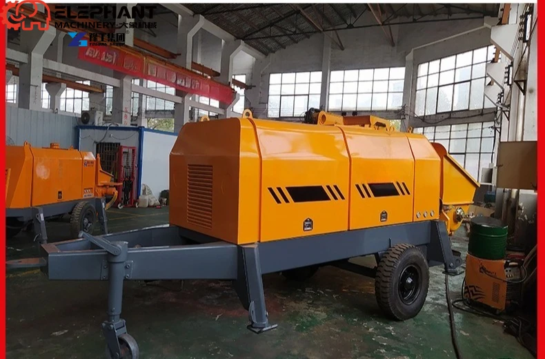 Manufacturers Concrete Machinery Cement Trailer Concrete Pumps Robust Diesel Concrete Pump For Tough Jobs
