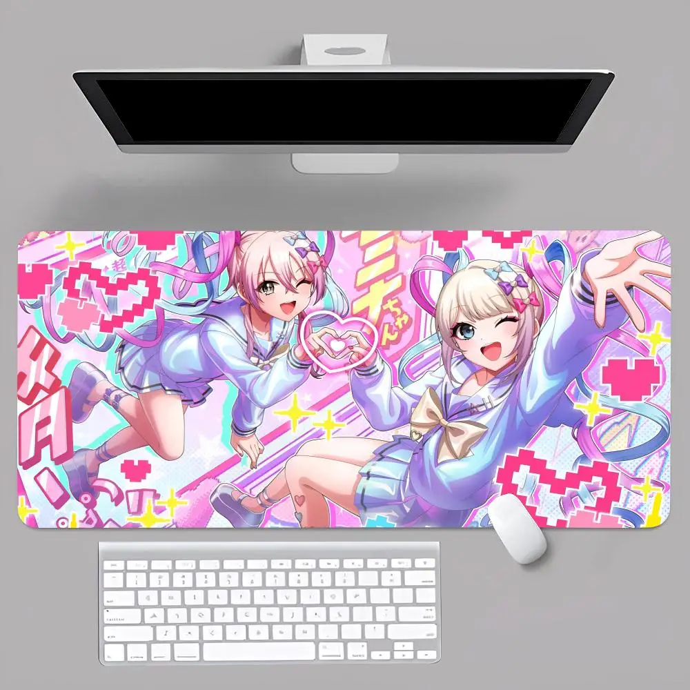 Anime N-Needy G-Girls O-Overdose MINISO Mouse Pad Anime Game Mouse Pad Computer Desk Pad Office Carpet Laptop Mouse Pad