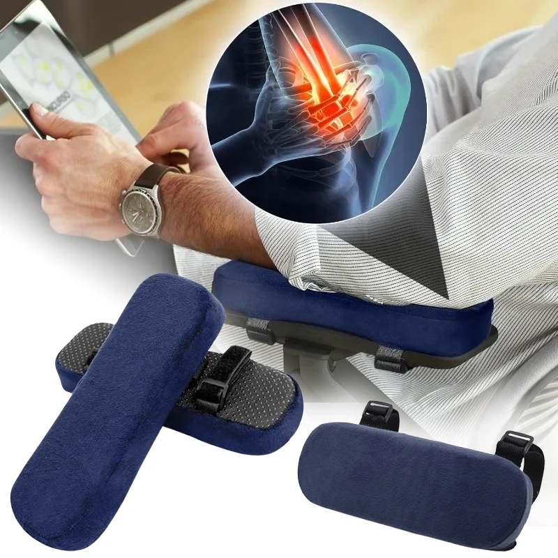 1/2PCS Soft Armrest Cushion PP Sponge Foam Home/Office Chair Arm Rest Covers Computer Gaming Elbow Cushion,Removable Washable