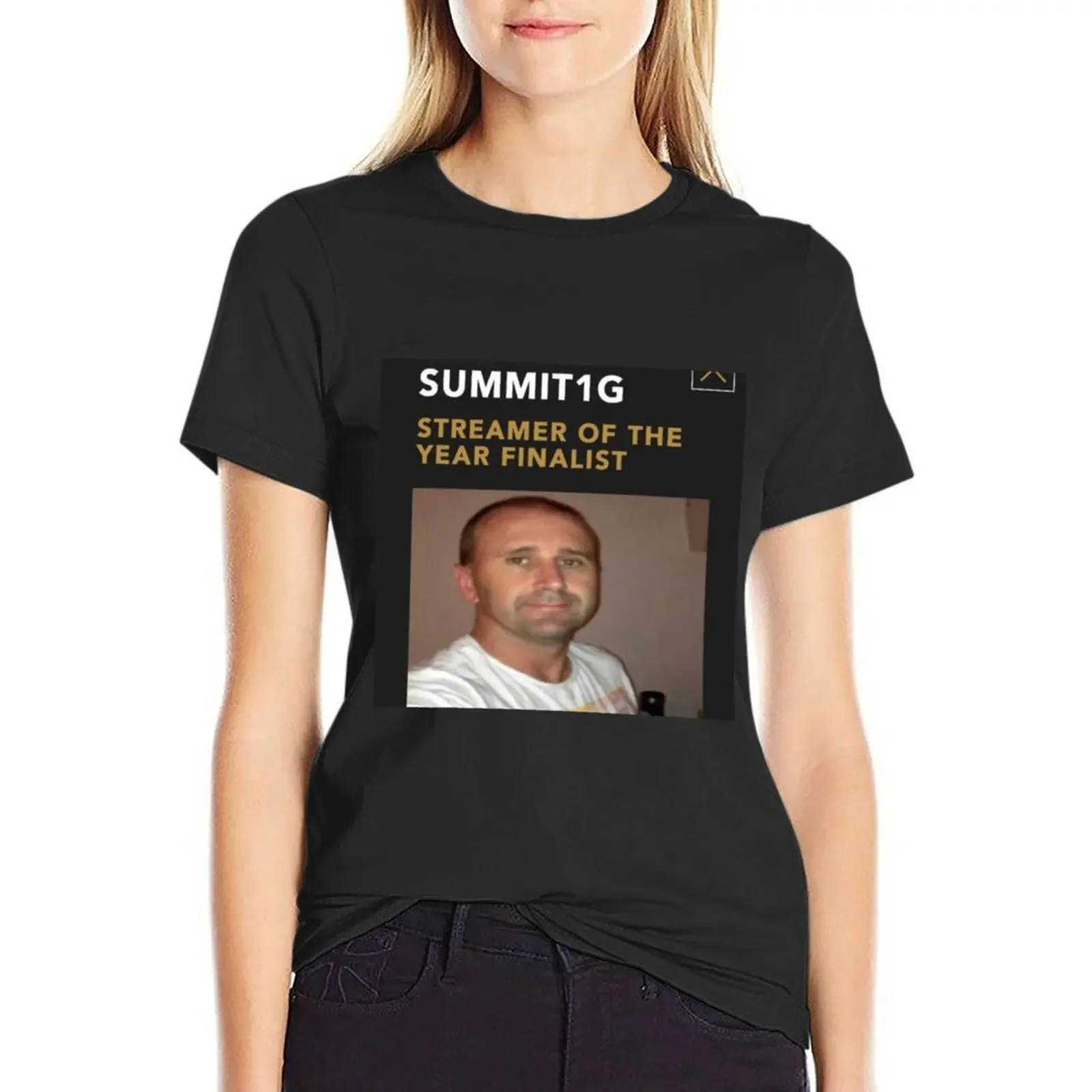 Summit1g streamer of the year finalist T-Shirt summer top animal print shirt for girls summer clothes for Women