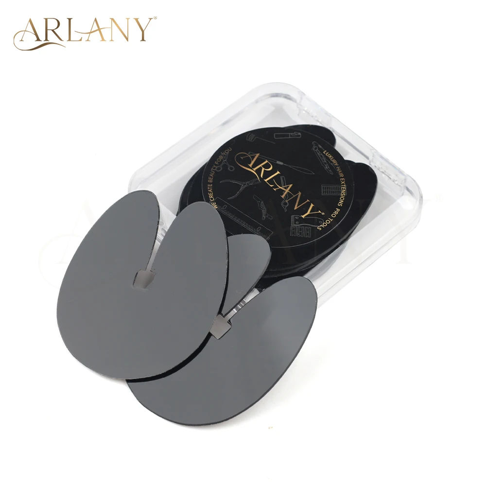 

ARLANY 10Pcs/box Acrylic Hair Shield Guard Reusable Keratin Hair Extensions Pads Thickened Heat Insulation Sheet for Hair