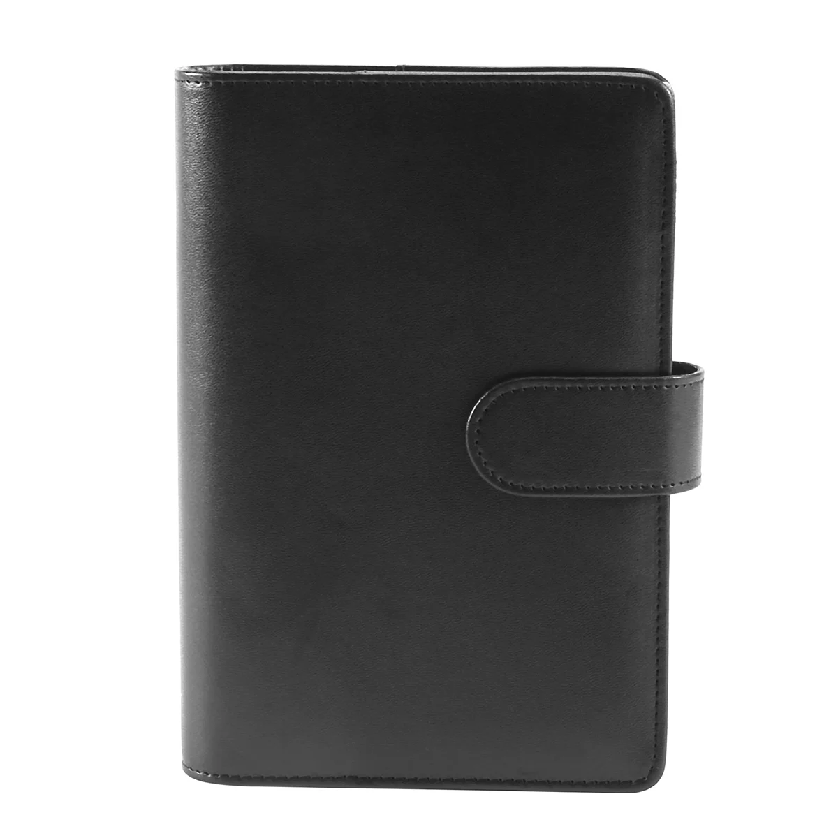 25Pcs A6 PU Leather Budget Binder Set, Binder Cover Personal Planner Binder for Money Saving Cash Envelopes System Black