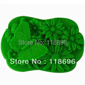 

PRZY butterfly flowers and plants modelling silicon soap mold Cake decoration mold Cake mold manual soap mold NO.SO-019