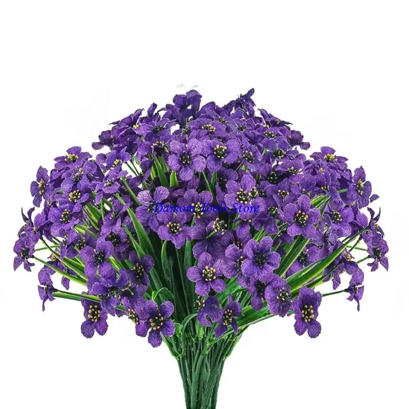57BE Plastic Flowers For Porch Balcony Indoor Decoration No Need to Maintenance