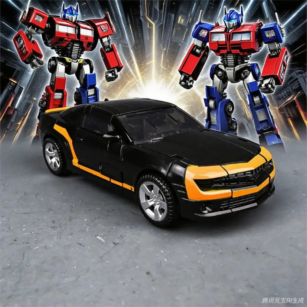 BAIWEI TW1025B Black Wasp Transforming Robot to Super Sports Car, Movie Action Figure Collection Model Toy