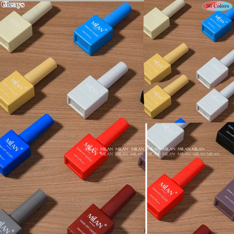 Glenys 36 pièces * 15ml vernis à ongles gel net rouge populaire avancé immersion gel salon de manucure essentiel nail art vernis ensemble