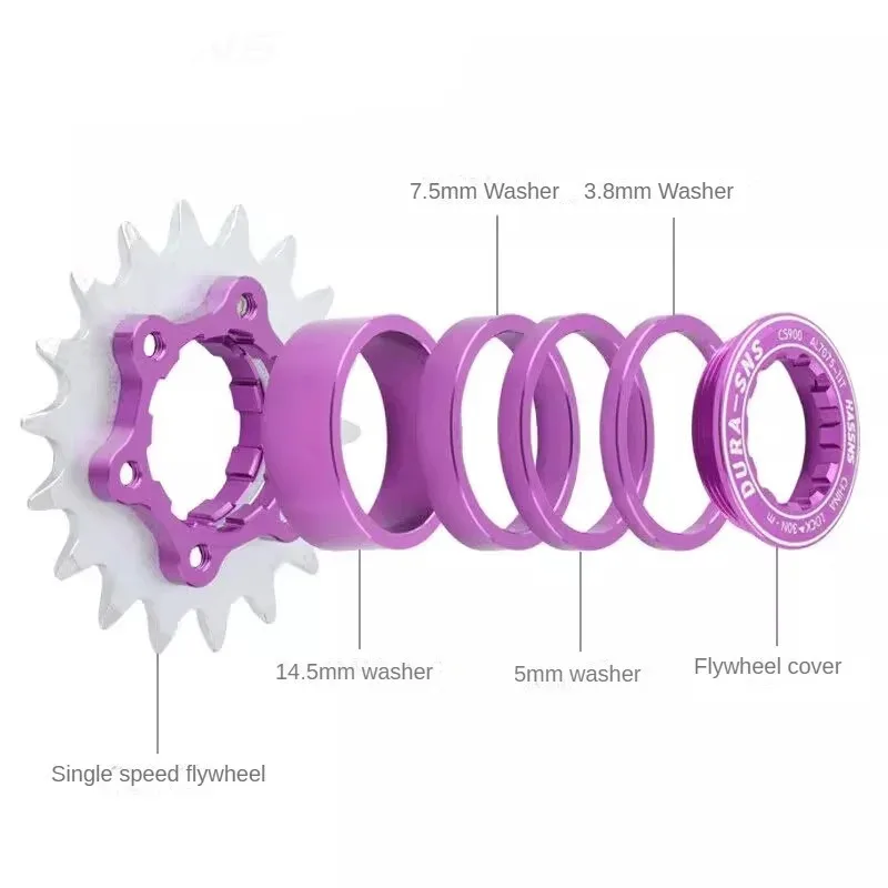 HASSNS kit single k7 16T 18T single speed conversion kit Suitable