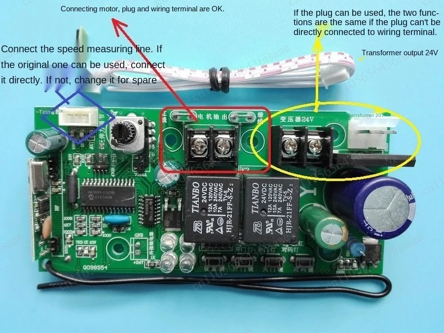 Universal Garage Door Control Board Hall Limit Flap Door Motor Main Board Receiver