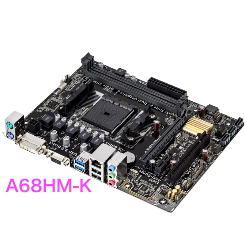 Placa base apta para ASUS A68HM-K, FM2, LGA1151, DDR3, ATX, 100% probada, funciona completamente