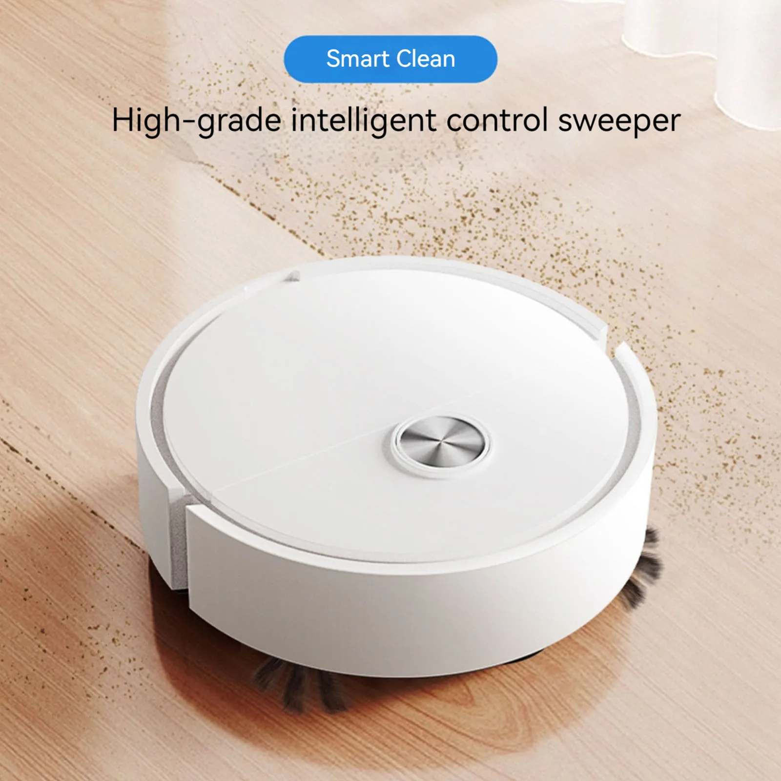 3 in 1 Mini Car Robot Vacuum Cleaner Auto Obstacle Avoidance Intelligent Sweeping Robot Washable Mop for Pet Hair Stubborn Dirt