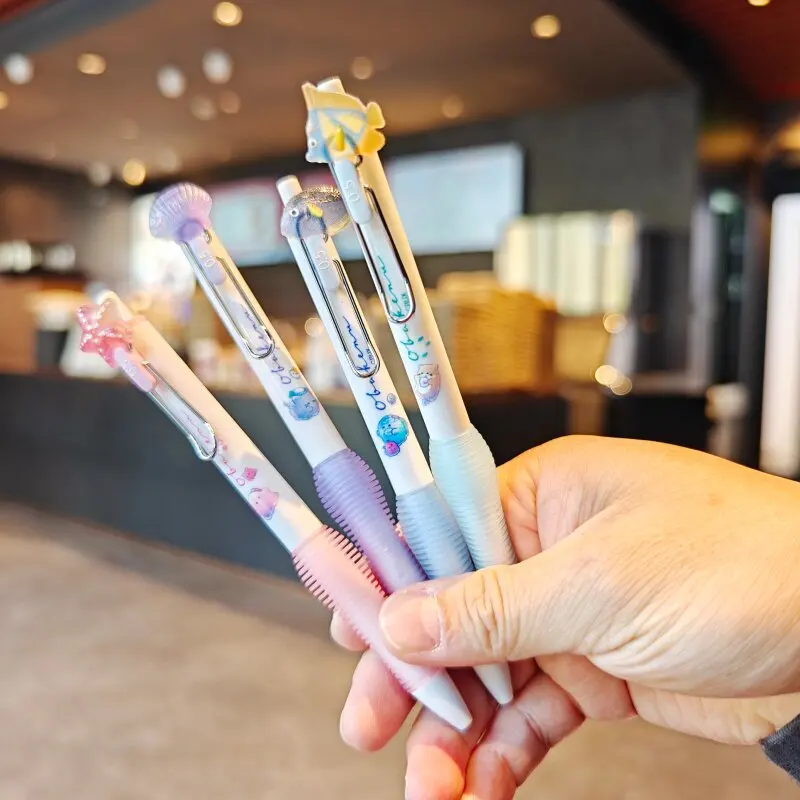 Ocean Serie Gel Pens Set Summer Style Marine Organisms Sea Star Shell Small Fish Neutral Pen 0.5mm Black Ink Back to School Gift