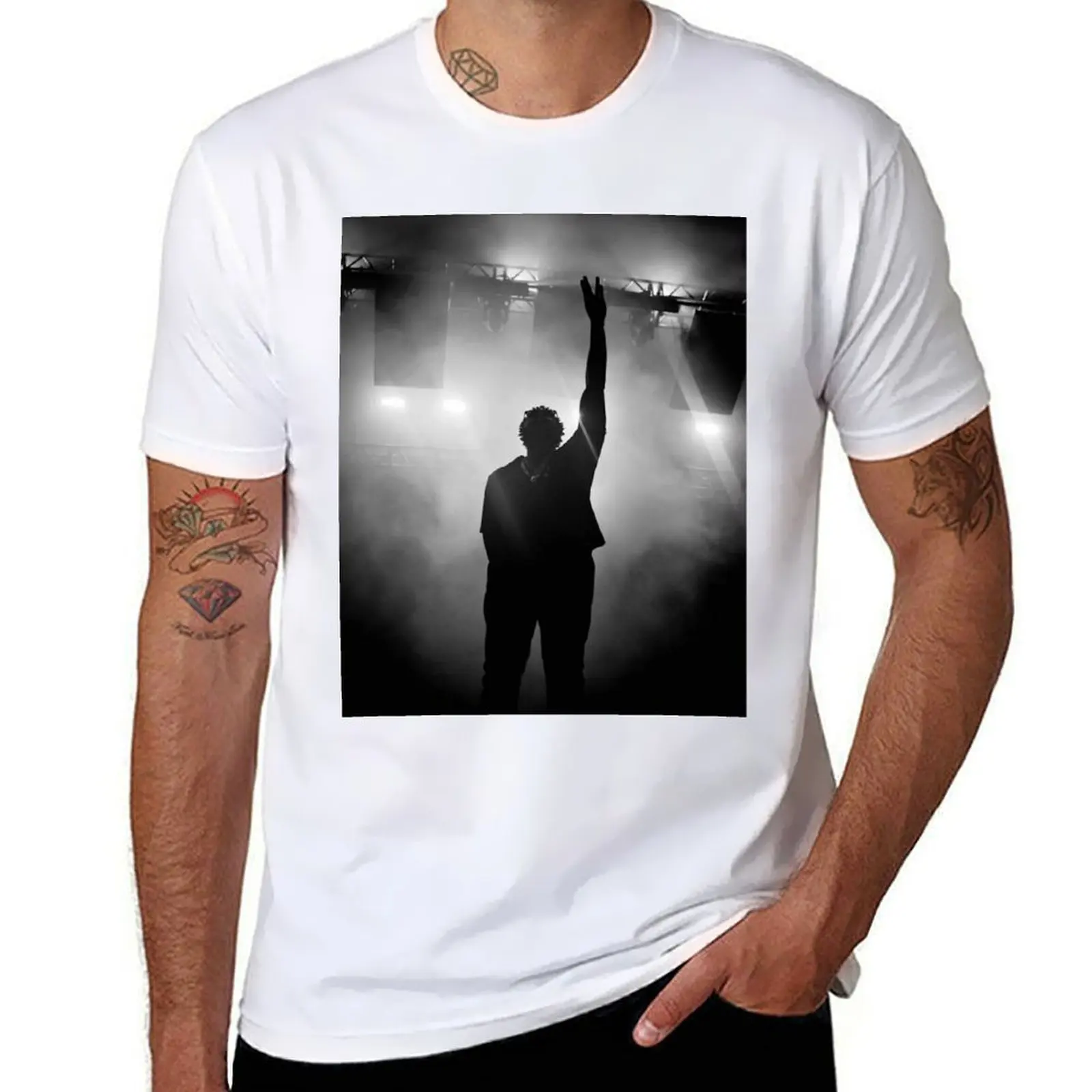 

damso life concert - damso t shirt T-Shirt mens graphic t shirts funny t shirts cotton T-Shirt