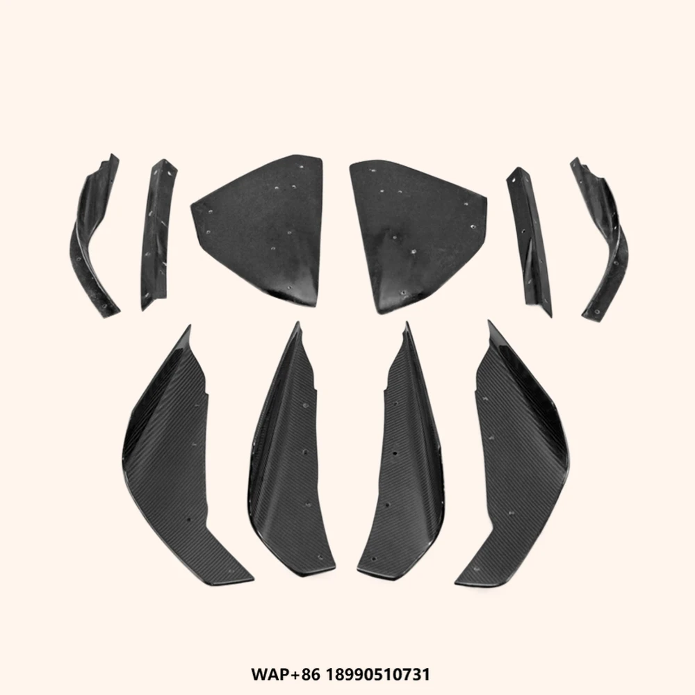 

Lancer EVO 10 X 07-16 VRS Front Hyper Canard Carbon Wide Bumper New Exclusive for Lancer EVO 10 X 07-16